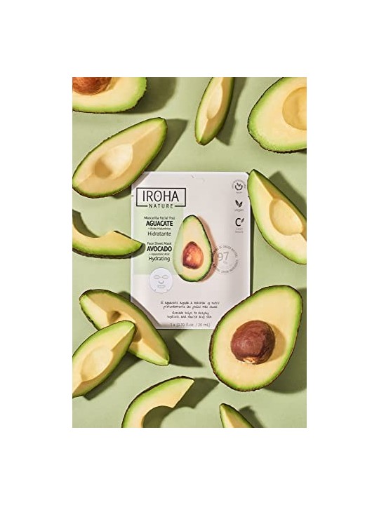 Iroha NATURE MASK avocado acido ialuronico 1 unit donna