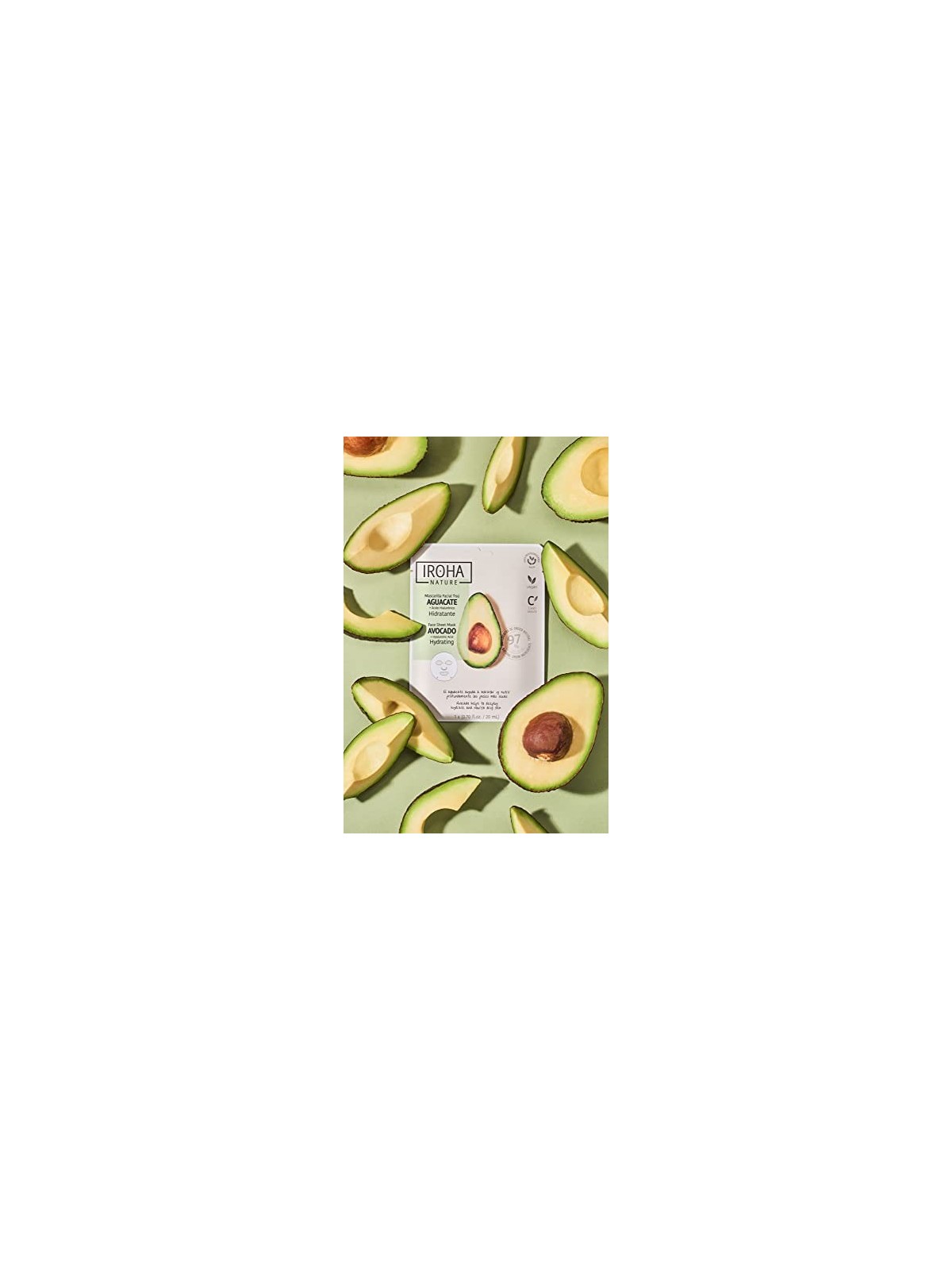 Iroha NATURE MASK avocado acido ialuronico 1 unit donna