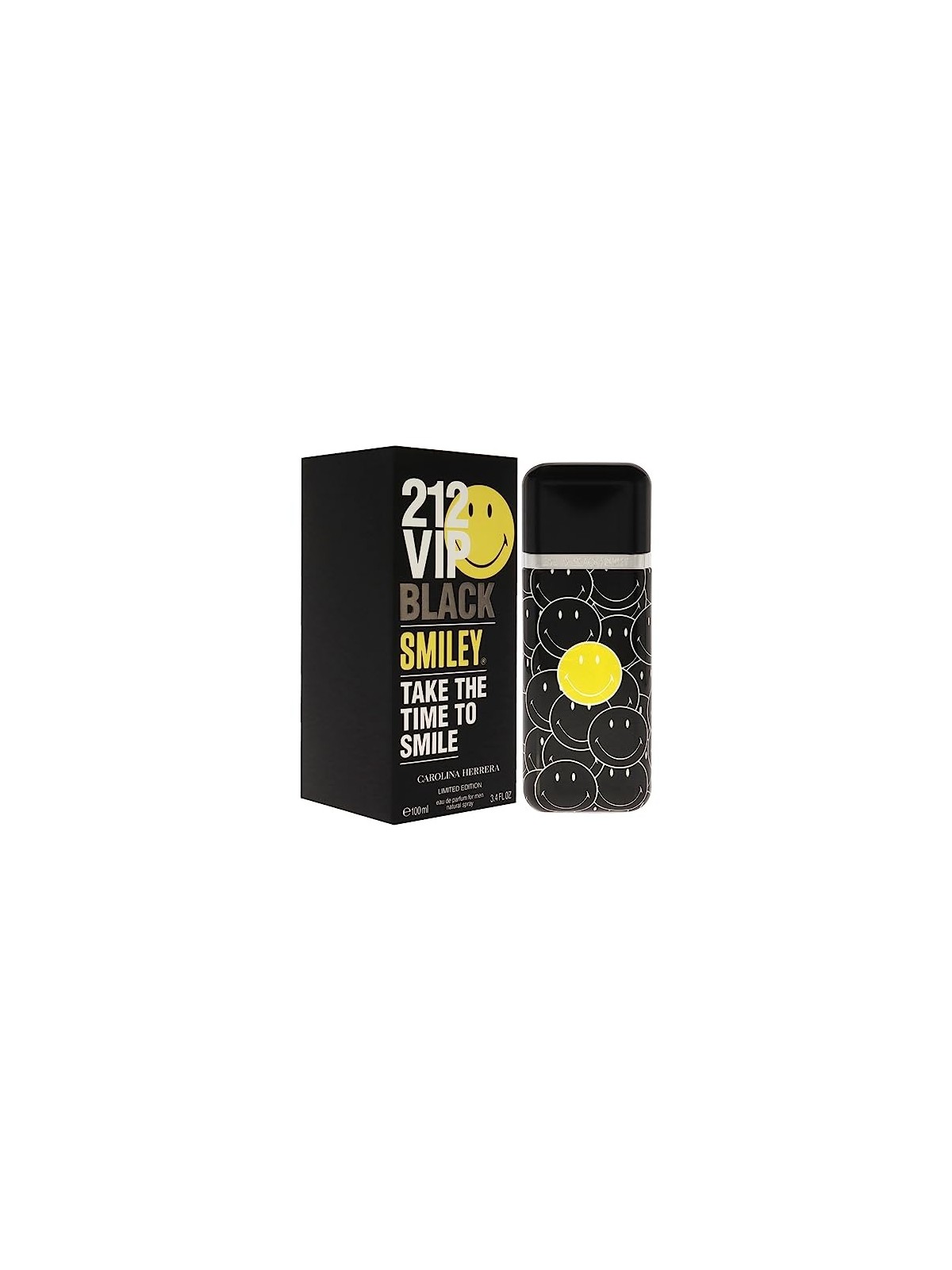 Carolina Herrera 212 VIP Black Smiley eau de parfum uomo 100ml