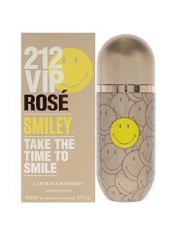 Carolina Herrera 212 VIP Rose Smiley eau de parfum donna 80ml