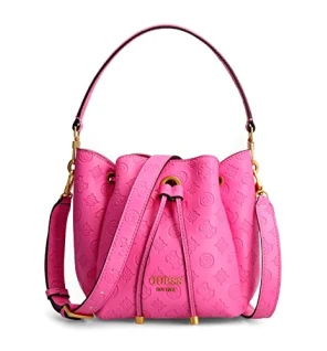 Guess Hobo Vivid Borsa in Poliuretano Rosa