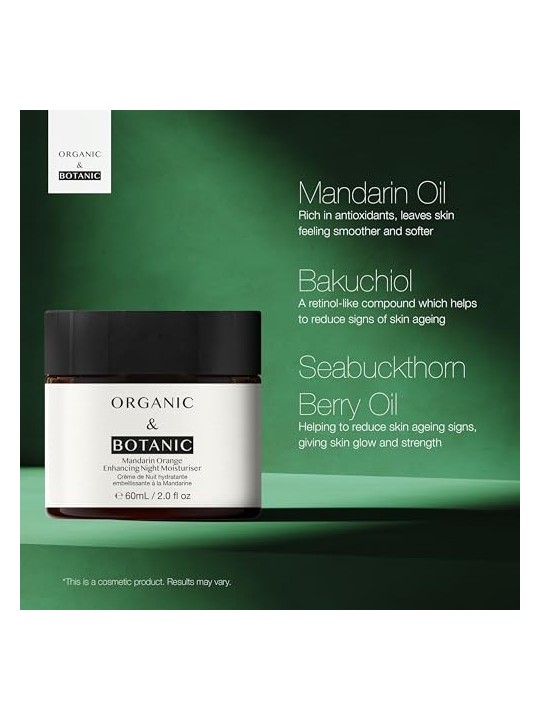 Crema notte riparatrice MANDARINI 50ml Organic & Botanic