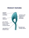 Anello vibrante unisex Satisfyer Swordman, verde