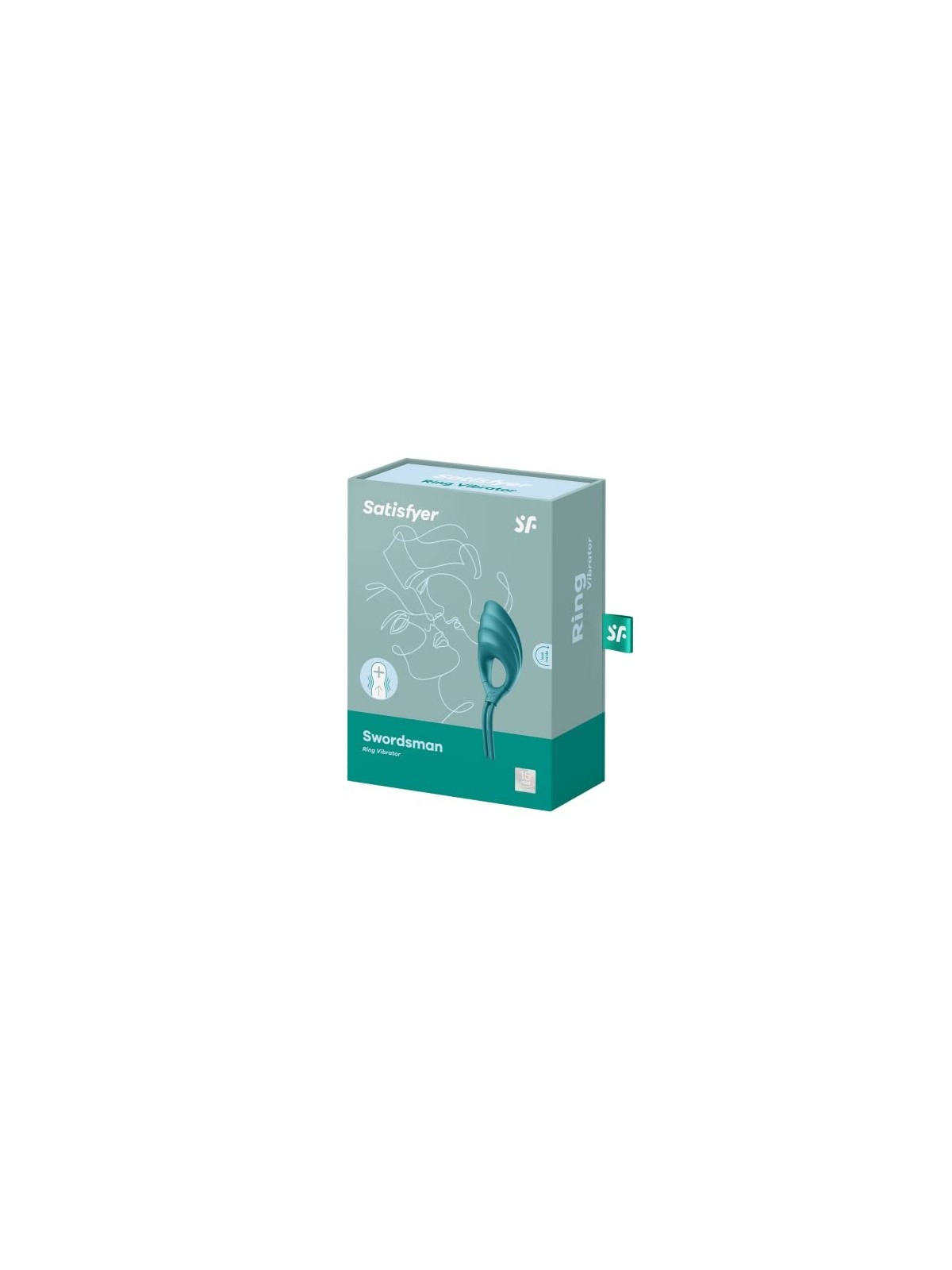 Anello vibrante unisex Satisfyer Swordman, verde