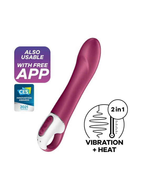 SATISFYER Big Heat Vibratore Effetto Calore con App 1 unit Donna