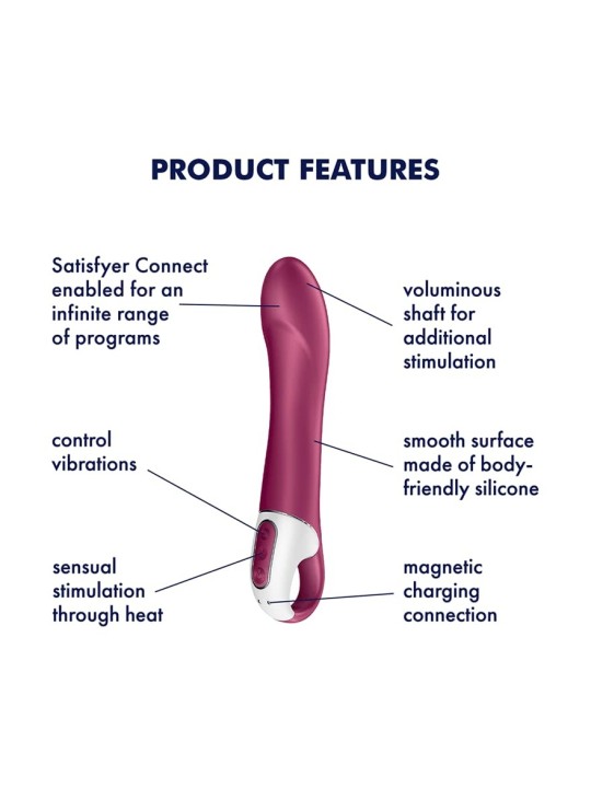 SATISFYER Big Heat Vibratore Effetto Calore con App 1 unit Donna