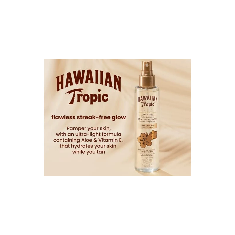 Hawaiian Tropic ACQUA AUTOABBRONZANTE leggeramedia 190ml unisex