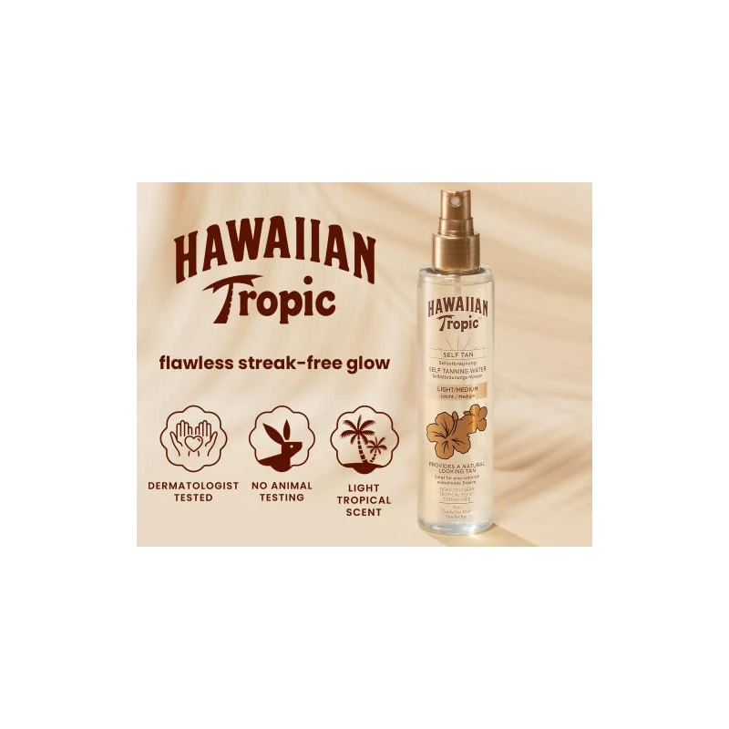 Hawaiian Tropic ACQUA AUTOABBRONZANTE leggeramedia 190ml unisex