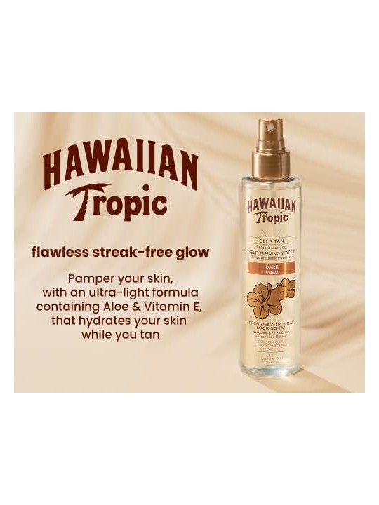 Hawaiian Tropic ACQUA AUTOABBRONZANTE scura 190ml unisex