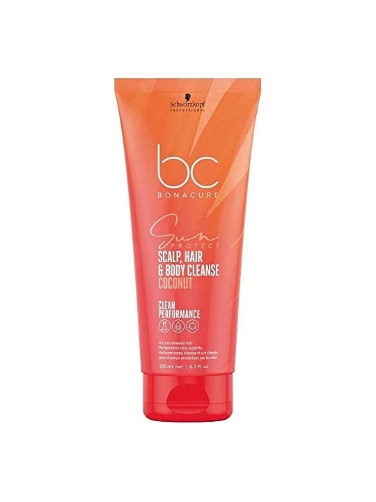 BC Bonacure Sun Protect Coconut Hair and Body Cleanser for women 200ml