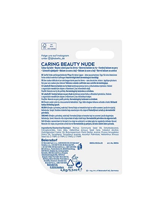 Labello Caring Beauty Nude Balm 5.5ml