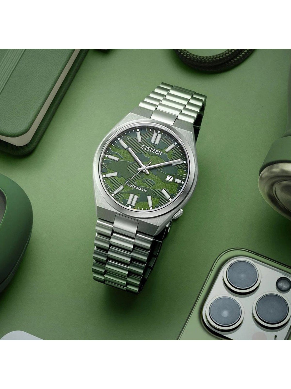 CITIZEN Tsuyosa Automatico Camo da Uomo