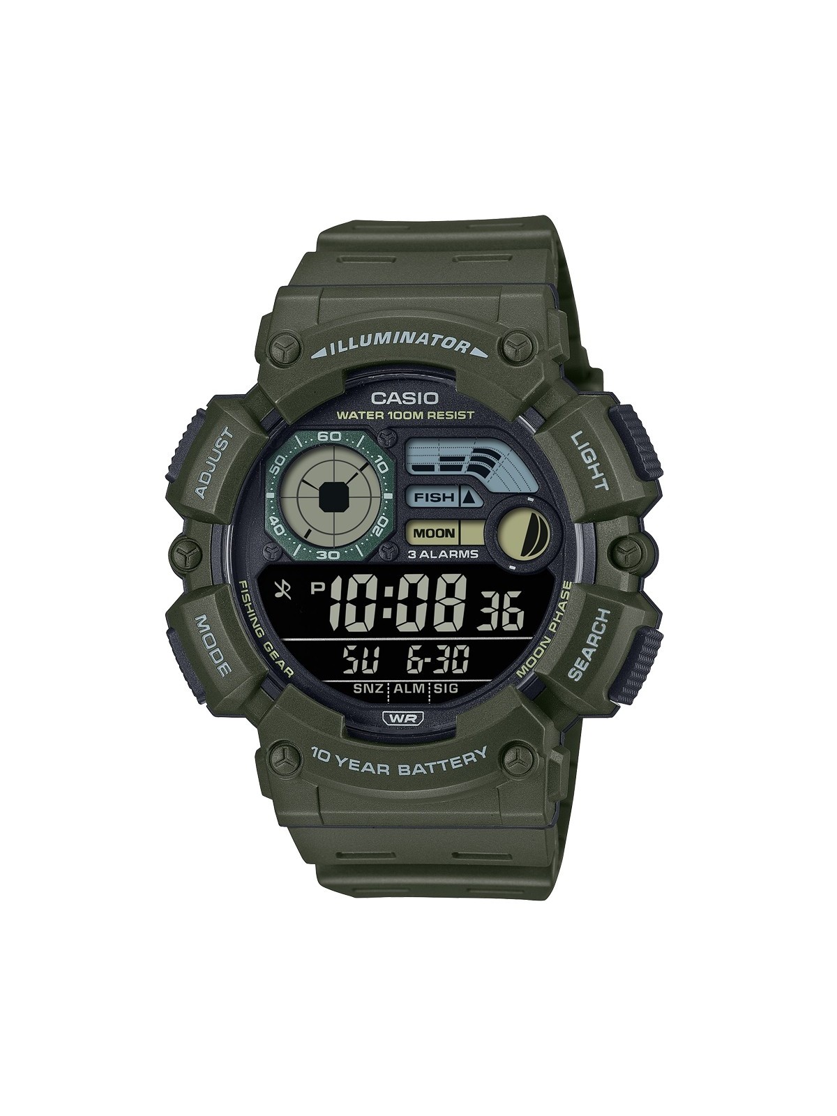 CASIO SPORT Mod. ILLUMINATOR - Verde Militare