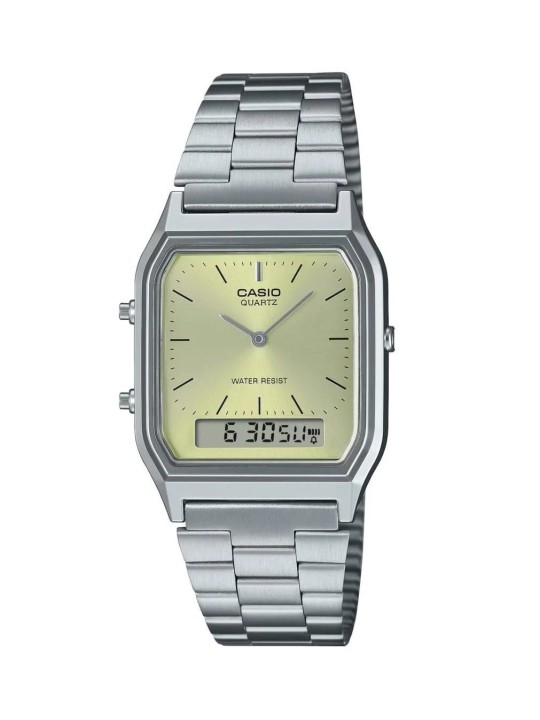 CASIO VINTAGE Mod. EDGY - Quadrante Verde Limone