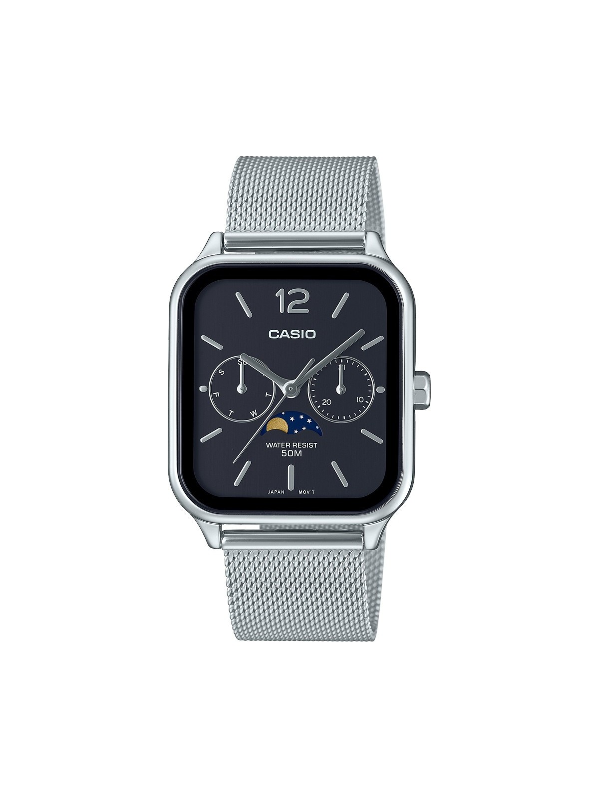 CASIO Mod. MOONPHASES - Orologio Uomo in Acciaio