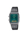 CASIO VINTAGE Edgy Gun Metal - Emerald Green