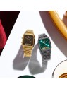 CASIO VINTAGE Edgy Gun Metal - Emerald Green