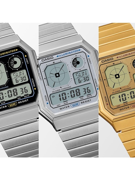 CASIO VINTAGE Modello Retro Future Edgy in Argento