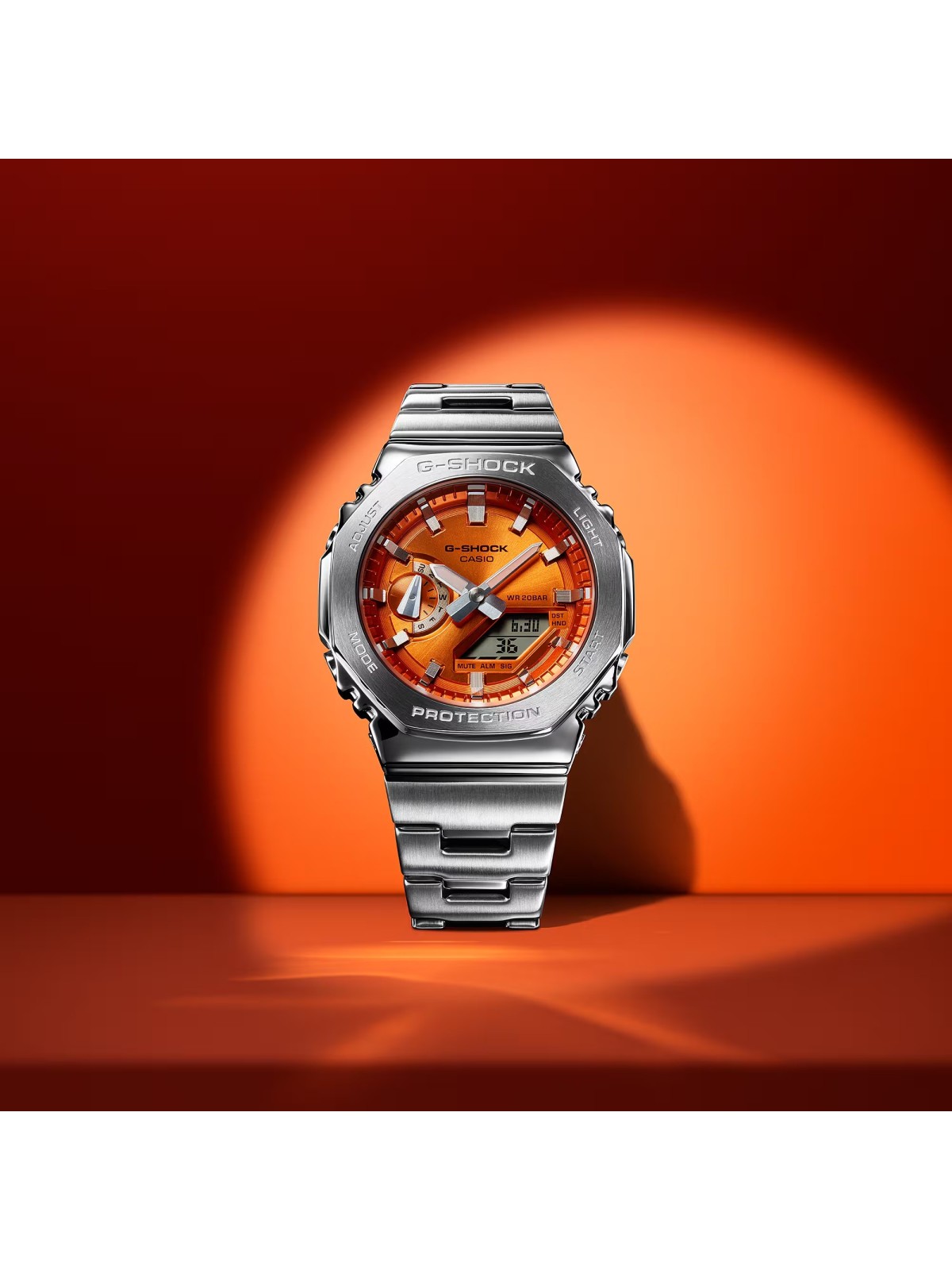 CASIO G-SHOCK Mod. OAK G-STEEL VIVID ORANGE