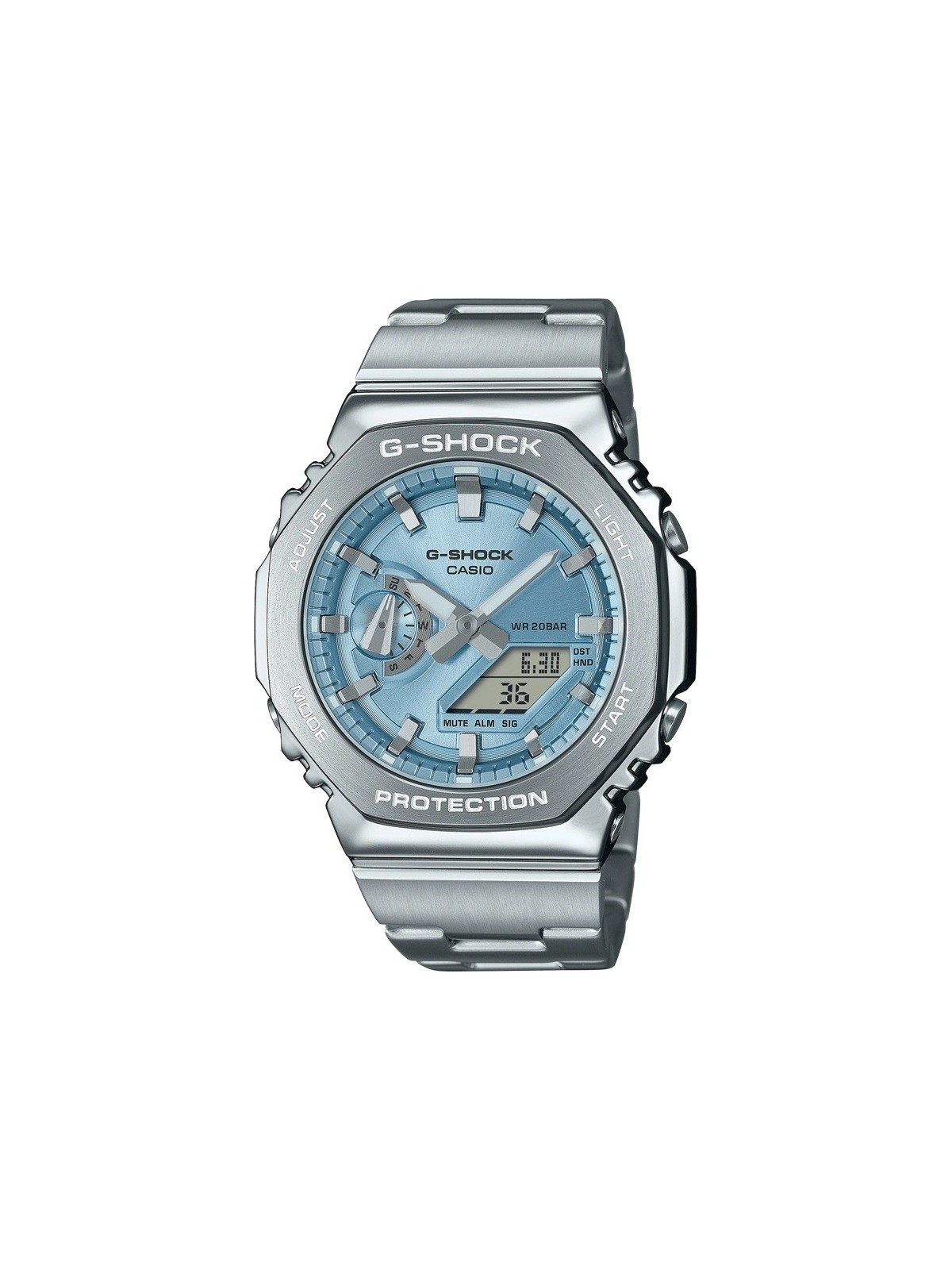 Orologio CASIO G-SHOCK Mod. OAK G-STEEL LIGHT BLUE
