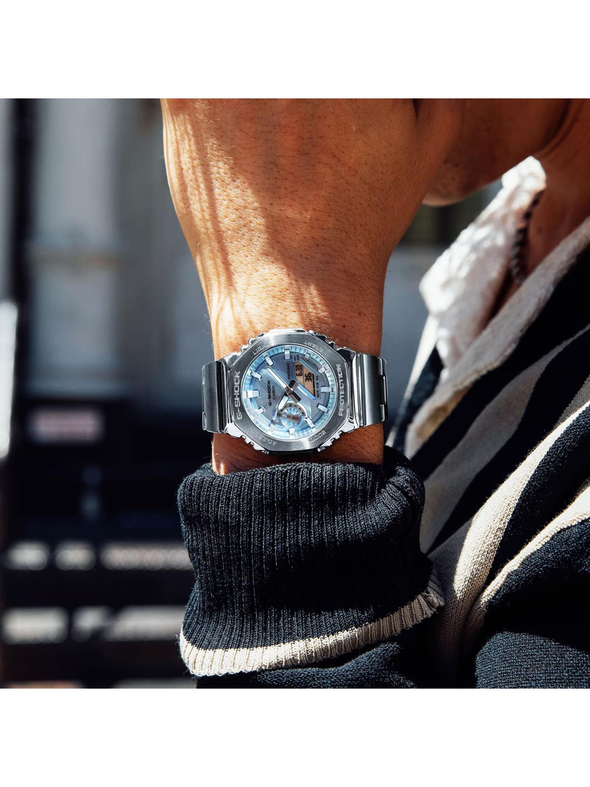 Orologio CASIO G-SHOCK Mod. OAK G-STEEL LIGHT BLUE