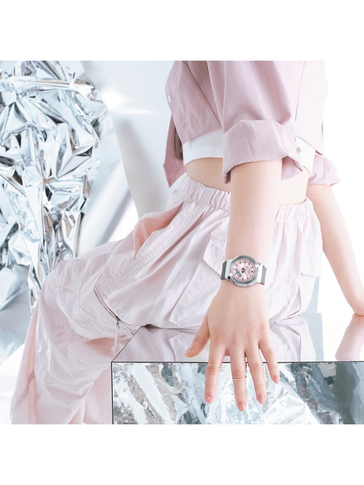CASIO G-SHOCK Mini Oak G-Steel Rosa per Donna