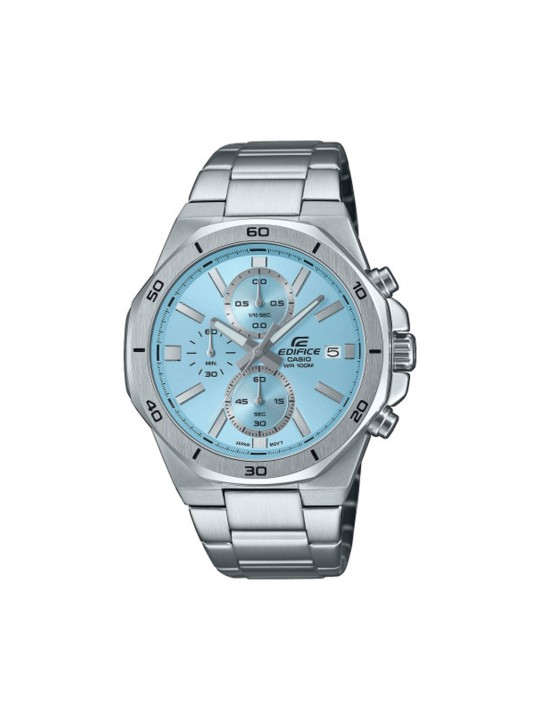 CASIO EDIFICE Mod. OCTAGONAL CHRONOGRAPH - LIGHT BLUE
