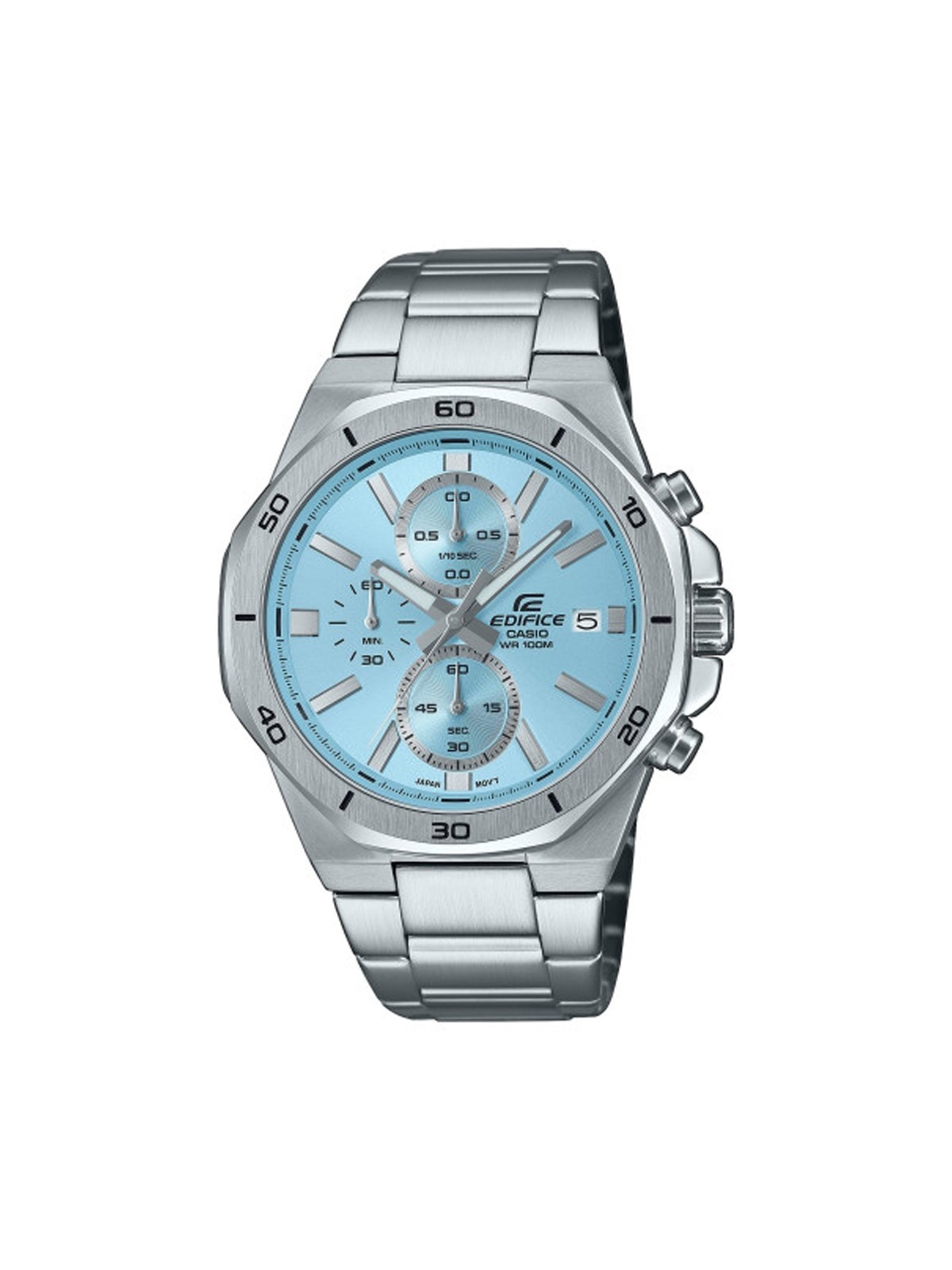 CASIO EDIFICE Mod. OCTAGONAL CHRONOGRAPH - LIGHT BLUE
