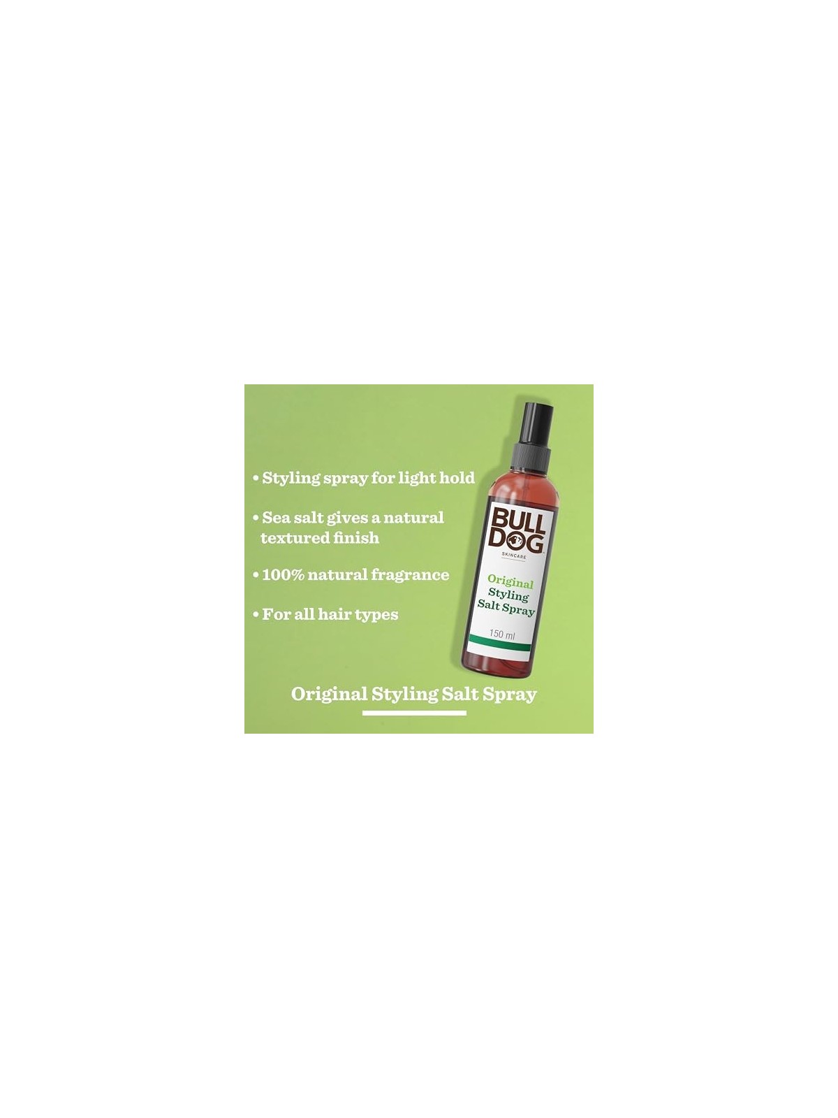 Bulldog Spray di Sale per Styling Uomo 150ml