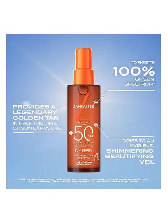 Lancaster SUN BEAUTY olio secco SPF50 150ml unisex