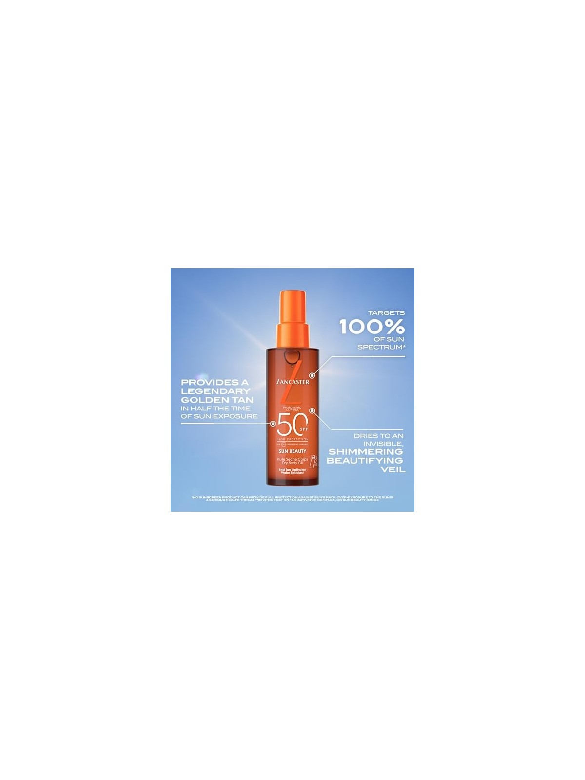 Lancaster SUN BEAUTY olio secco SPF50 150ml unisex