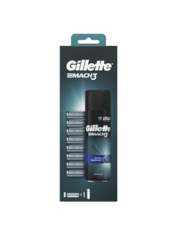 Set gel da barba Gillette Mach3 Extra Comfort 8 pezzi uomo 200ml
