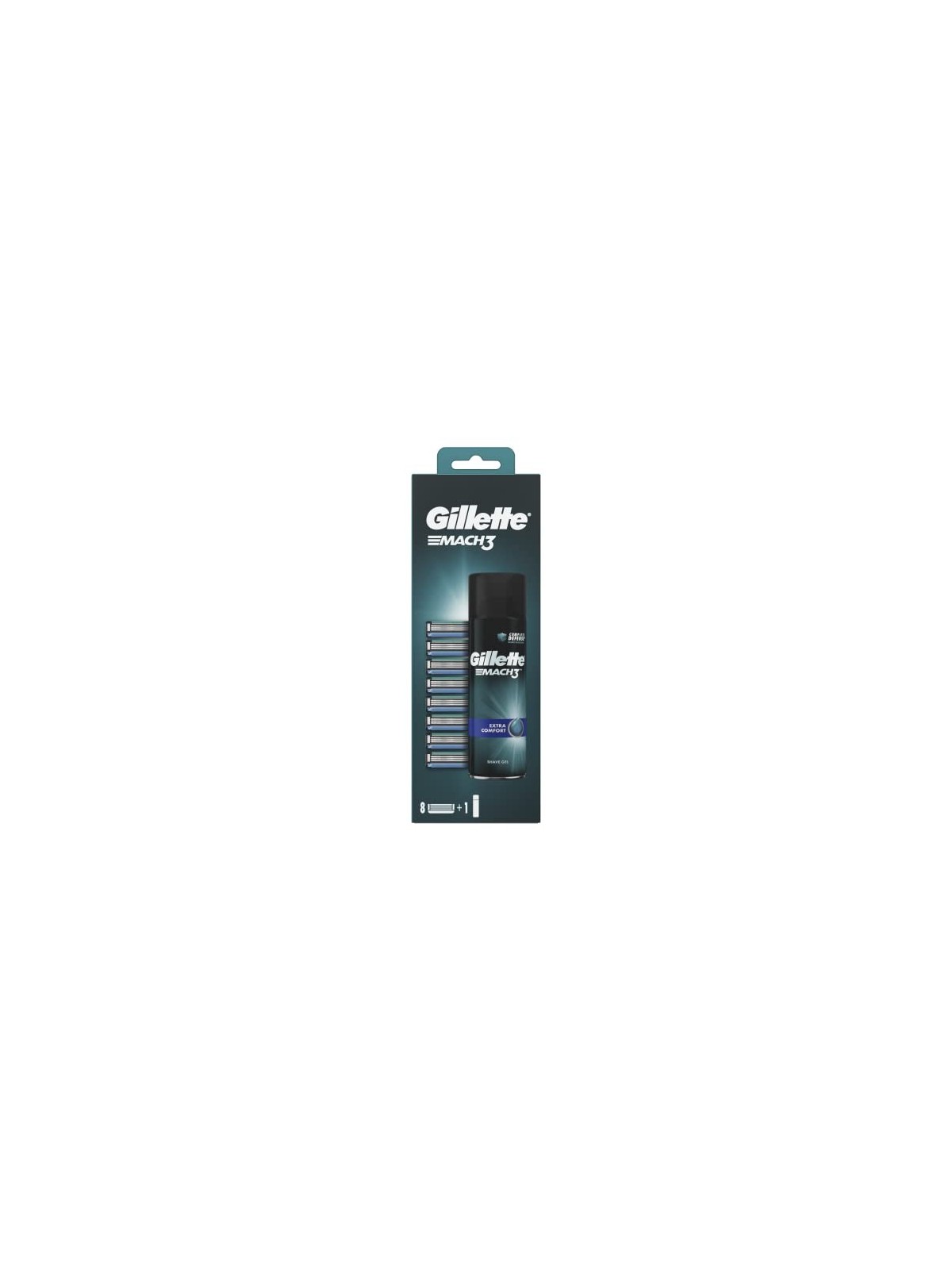 Set gel da barba Gillette Mach3 Extra Comfort 8 pezzi uomo 200ml