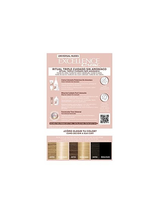 Tinta per capelli L'Orï¿½ï¿½al Paris EXCELLENCE 10u biondo chiarissimo
