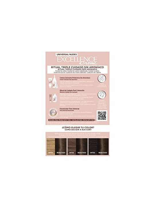L'Orï¿½ï¿½al Paris EXCELLENCE crema unitnudes universale tinte 4umarrone 5 unit unisex