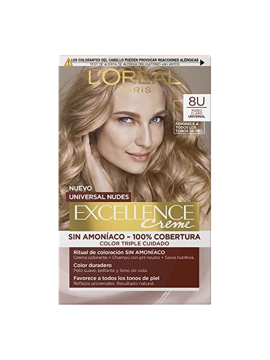 Tinta per capelli L'Orï¿½ï¿½al Paris EXCELLENCE 8u biondo chiaro