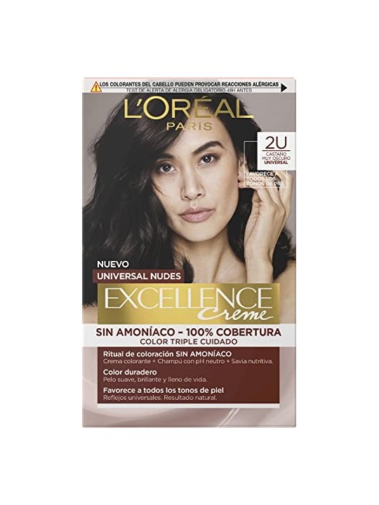 Tinta per capelli L'Orï¿½ï¿½al Paris EXCELLENCE 2u brunetta piï¿½ï¿½ scura