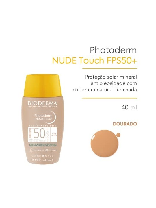 Bioderma Photoderm Nude Touch Mineral SPF50 40ml Doree