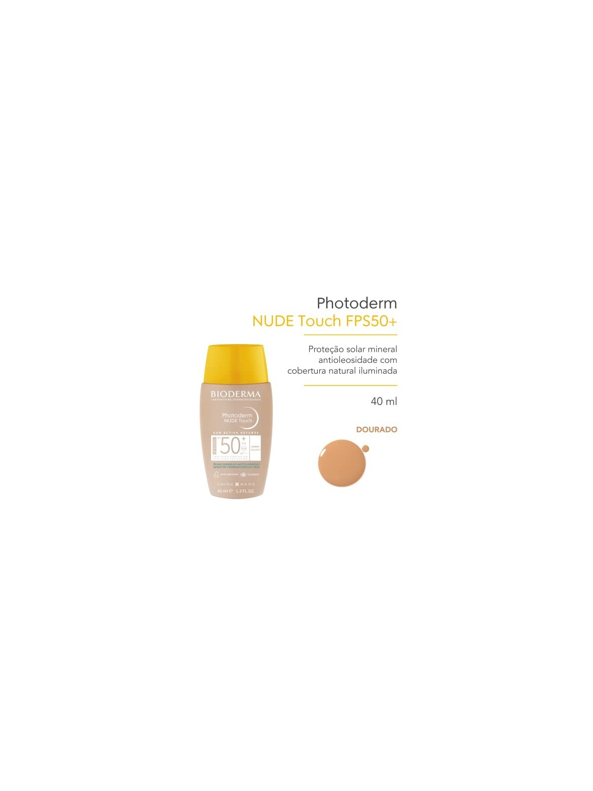 Bioderma Photoderm Nude Touch Mineral SPF50 40ml Doree