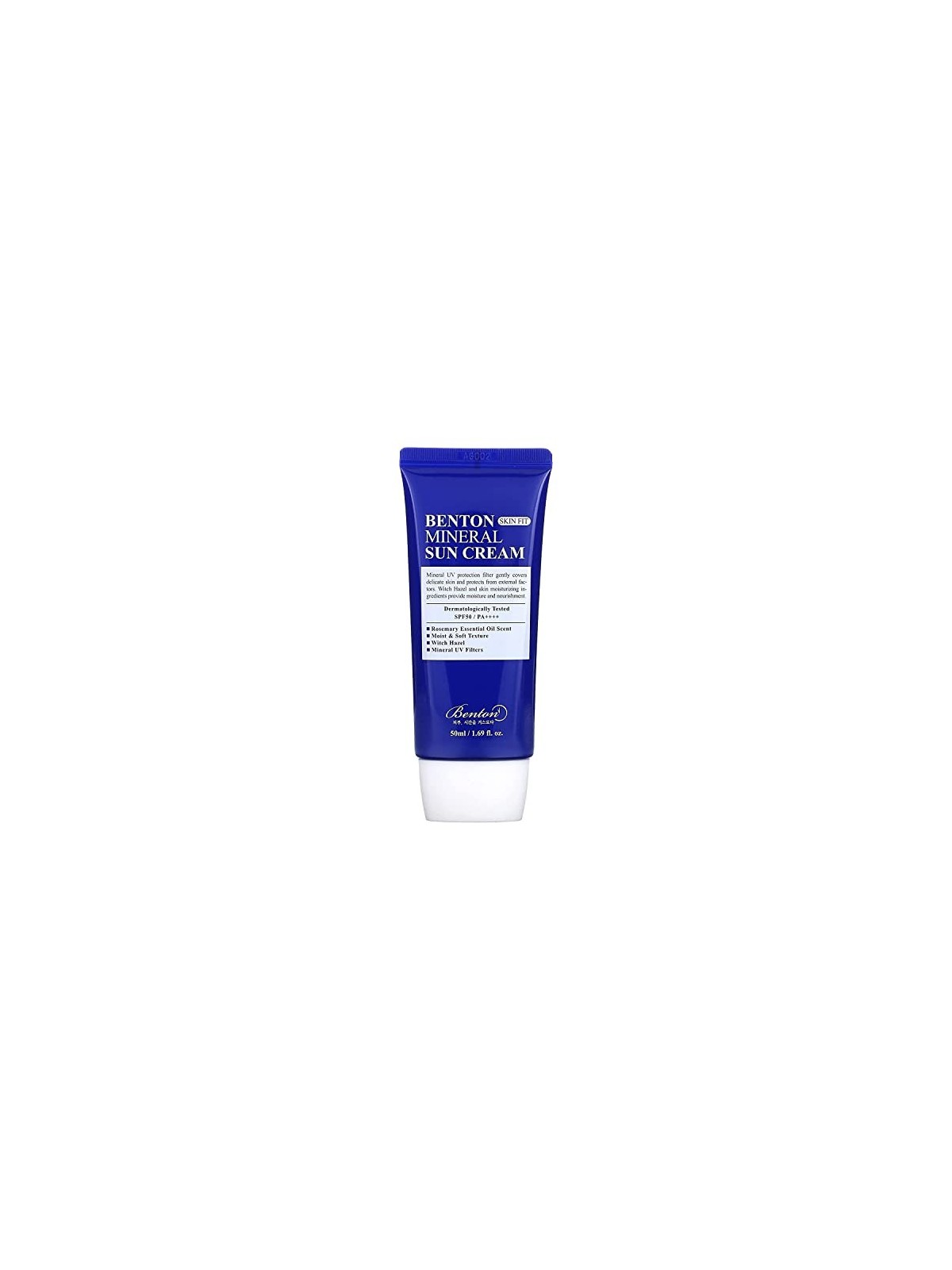 Crema solare minerale SPF50 50ml donna Benton SKIN FIT