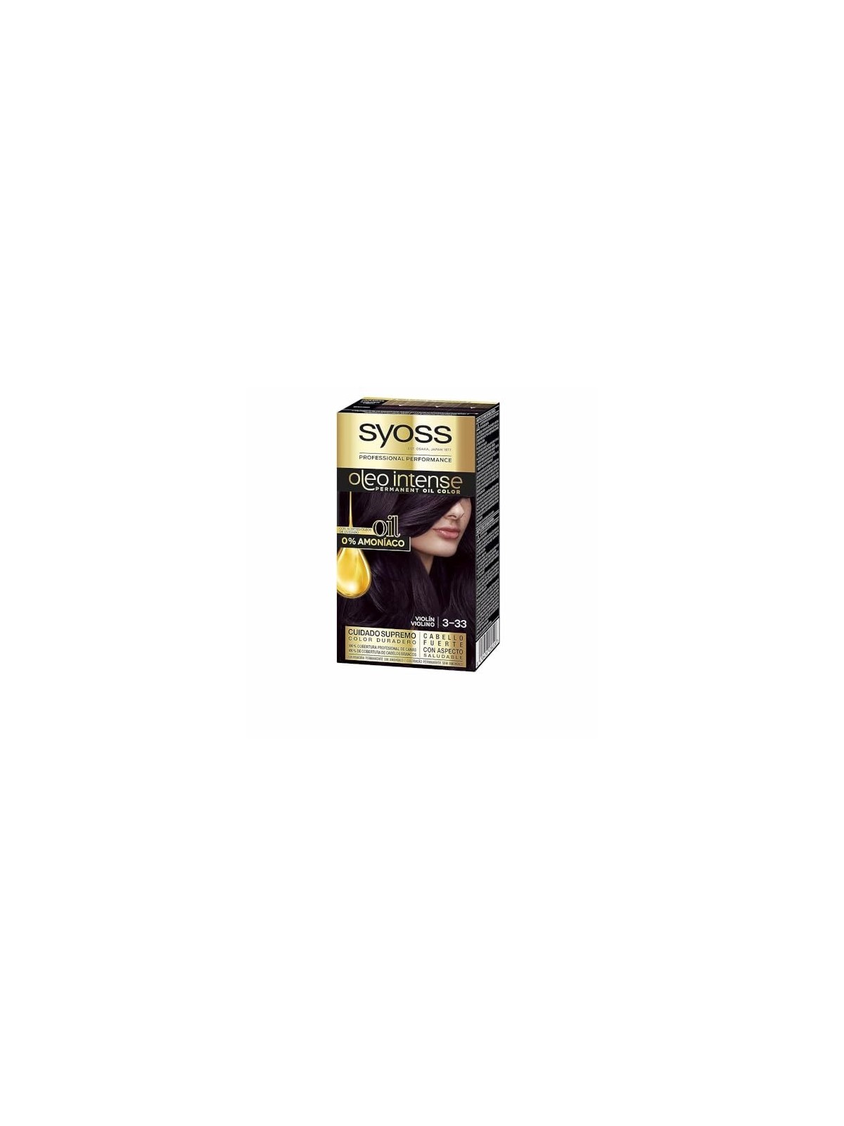 Syoss OLEO INTENSE tintura senza ammoniaca 3.22-violin 5 pz donna