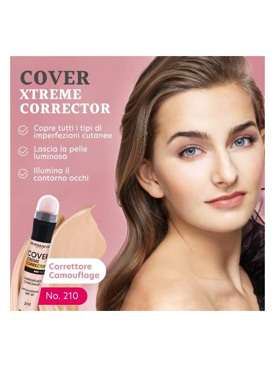 Dermacol Copertura Xtreme correttore SPF 30 8 g donna 207