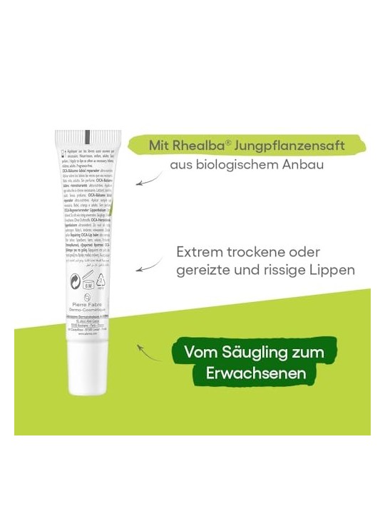 A-Derma DERMALIBOUR CICA Repairing Lip Balm 15ml unisex