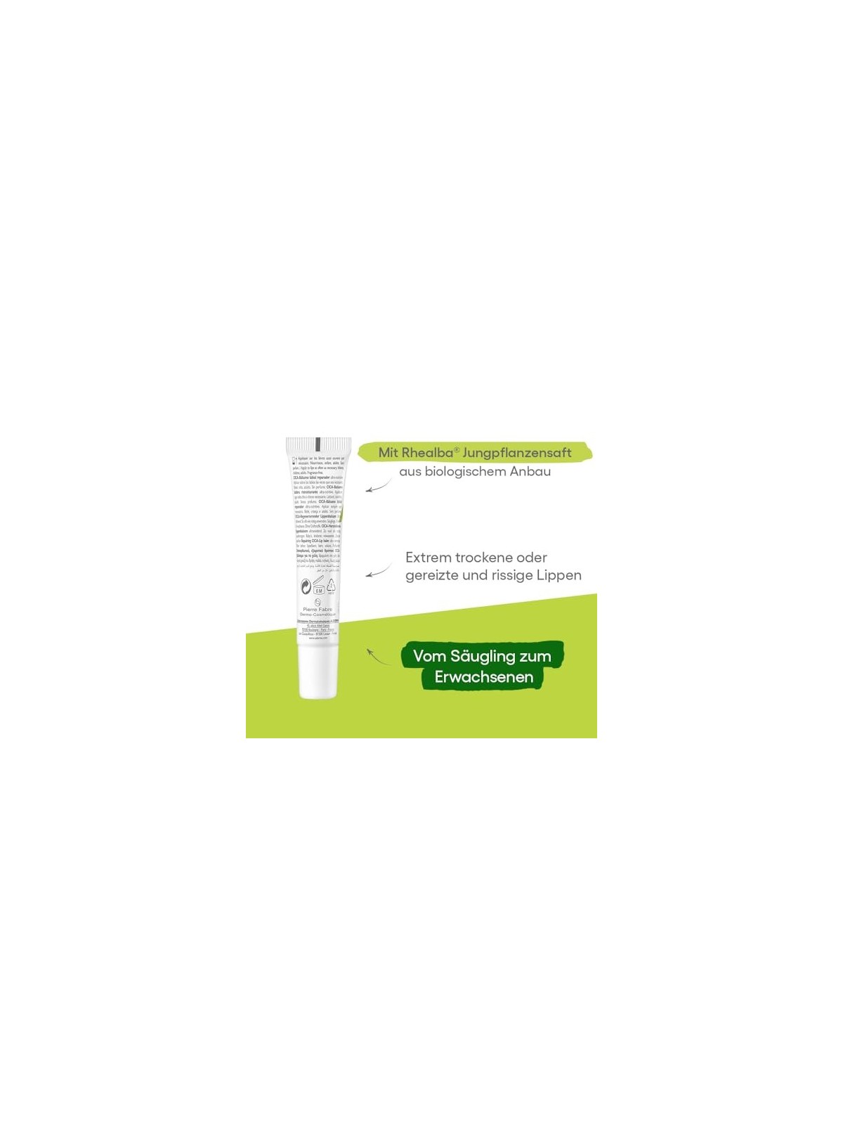 A-Derma DERMALIBOUR CICA Repairing Lip Balm 15ml unisex