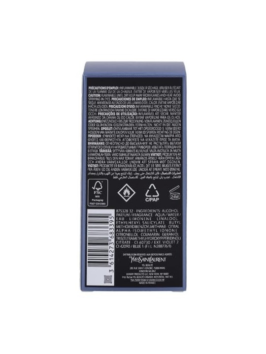 Yves Saint Laurent Y For Men Eau de Toilette Spray 60ml
