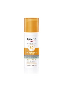 Eucerin Sun Oil Control GelCrema Solare Colorato SPF 50 donna 50ml Light