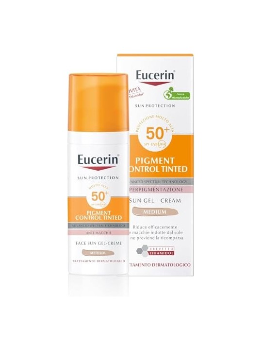 Eucerin Pigment Control CremaGel Solare Colorato SPF 50 50 ml donna Medium