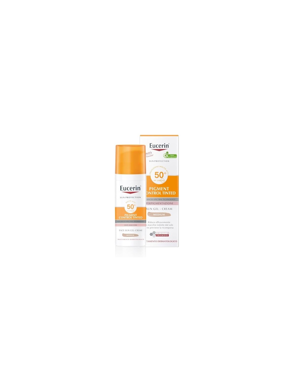 Eucerin Pigment Control CremaGel Solare Colorato SPF 50 50 ml donna Medium