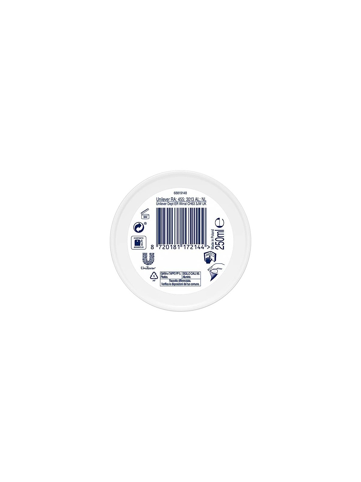 Dove Body Love Light Hydration Care Crema viso e corpo 250ml
