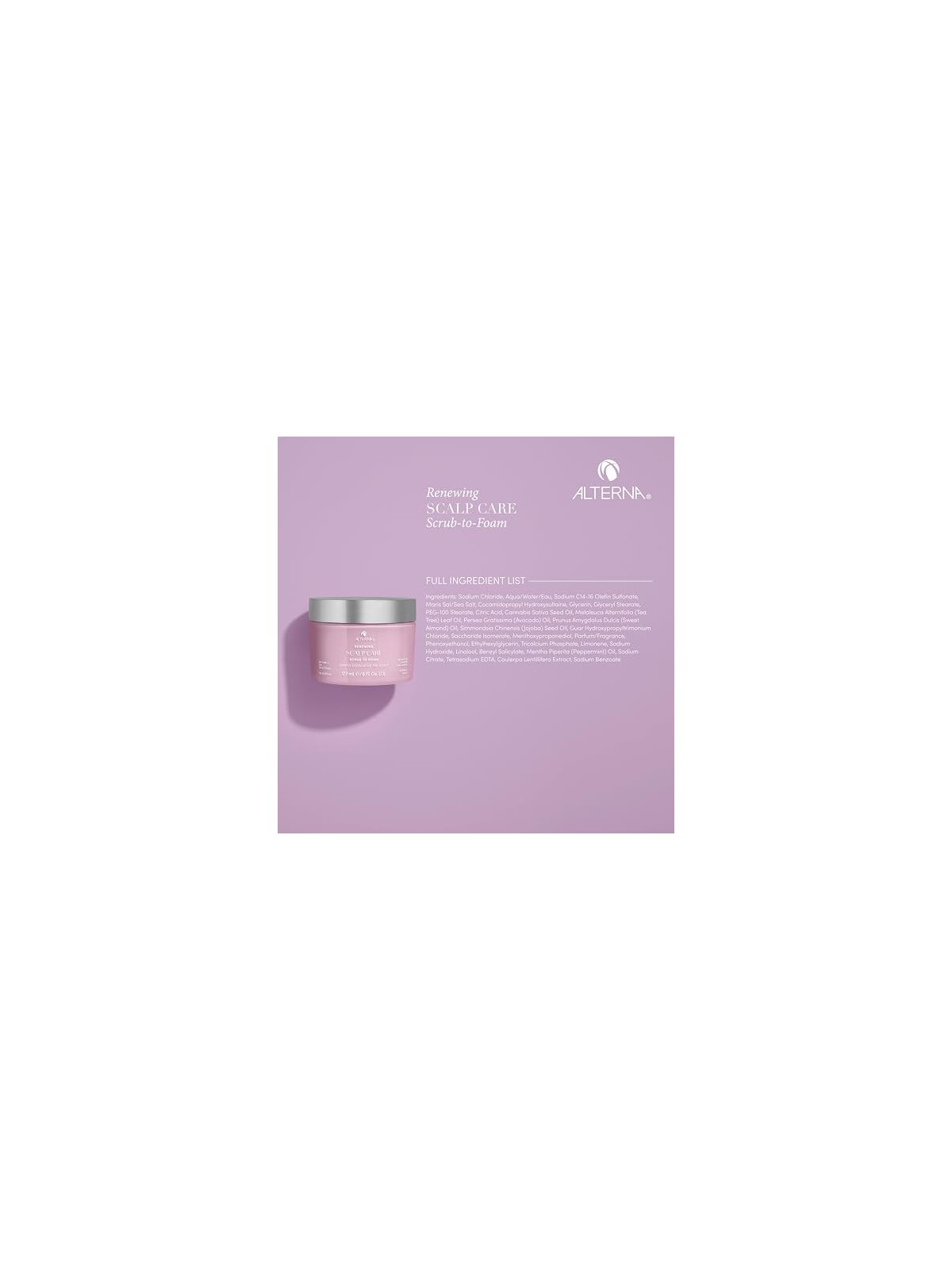 Alterna Trattamento Esfoliante per il Cuoio Capelluto Senza Parabeni 177ml donna